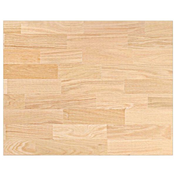 vidaXL Encimera de cocina rectangular madera maciza roble