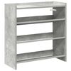 vidaXL Zapatero madera contrachapada gris hormig&oacute;n 60x25x62 cm