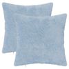 vidaXL Funda de almohada 2 uds. HEERLEN Azul Claro 35 x 35 cm