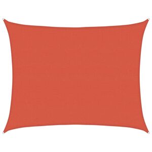 vidaXL Toldo de vela HDPE terracota 160 g/m&sup2; 6x8 m