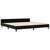 vidaXL Cama tipo Box Spring con cabecera Negro 200 x 200 cm Terciopelo