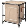 Redcliffs Mesa de camping con armario beige 48x48x53,5 cm