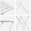 vidaXL Conjunto de Bistro Plegable 3 pcs Acero
