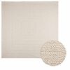 vidaXL Alfombra ZIZUR apariencia yute interior exterior crema