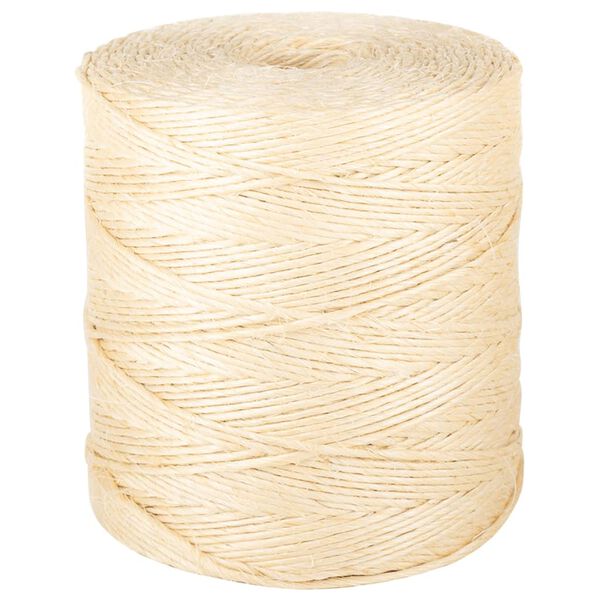 vidaXL Cuerda 100% sisal 2 mm 300 m