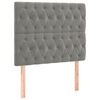 vidaXL Cama box spring con colch&oacute;n terciopelo gris claro 90x190 cm