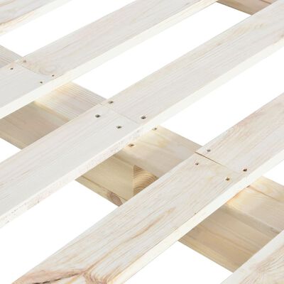 vidaXL Estructura de cama de palés madera maciza de pino 180x200 cm