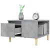 vidaXL Mesa de centro madera contrachapada gris Sonoma 55x55x36,5 cm