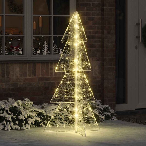 vidaXL &Aacute;rbol de Navidad con 160 LED C&aacute;lido 150 cm Acr&iacute;lico