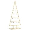 vidaXL Árbol de Navidad para decoración metal negro 90 cm