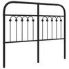 vidaXL Cabecero de repuesto de metal negro 120 cm