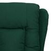 vidaXL Sill&oacute;n de masaje elevable tela verde oscuro