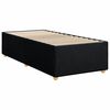 vidaXL Cama box spring con colch&oacute;n tela negro 100x200 cm