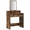 vidaXL Mesa Tocador Roble ahumado 79 x 41 x 140 cm