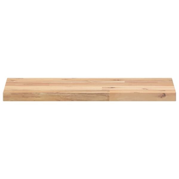 vidaXL Estantes flotantes 4 uds madera acacia sin tratar 60x20x2 cm
