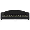 vidaXL Sof&aacute; cama sin colch&oacute;n terciopelo negro 90x200 cm