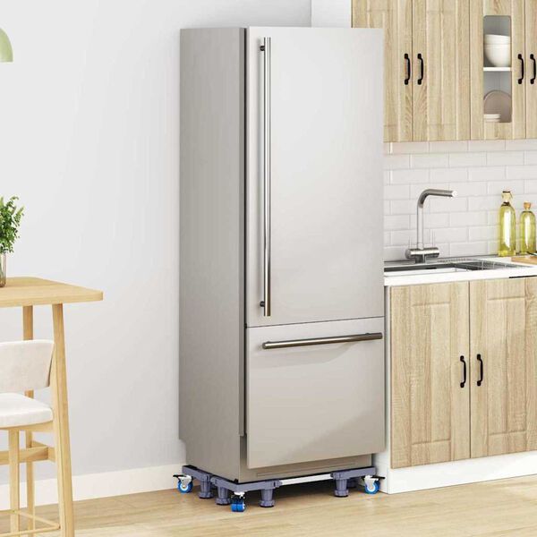 vidaXL Base para lavadora Manual Gris 67 x 67 x 12 cm Acero inoxidable