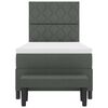 vidaXL Cama tipo Box Spring con colch&oacute;n Gris oscuro 100 x 200 cm tela