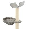 vidaXL Rascador para gatos con poste de sisal 105 cm gris