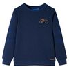 Sudadera infantil azul marino m&eacute;lange 140