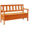 vidaXL Banco de exterior Marr&oacute;n 119 x 44 x 76 cm Madera de pino macizo