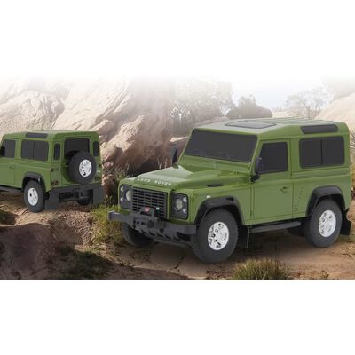 JAMARA Coche zaguero teledirigido Land Rover verde 1:24