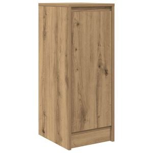 vidaXL Aparador de madera de ingenier&iacute;a roble artisan 29,5x34x76 cm