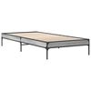 vidaXL Estructura cama madera ingenier&iacute;a metal gris Sonoma 90x200 cm