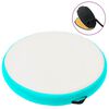 vidaXL Esterilla inflable de gimnasia y bomba PVC verde 100x100x10 cm