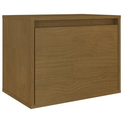 vidaXL Muebles para TV 4 piezas madera maciza de pino marrón miel