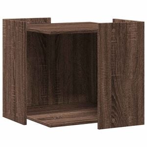 vidaXL Mueble arenero para gatos madera marr&oacute;n roble 53x53x51 cm