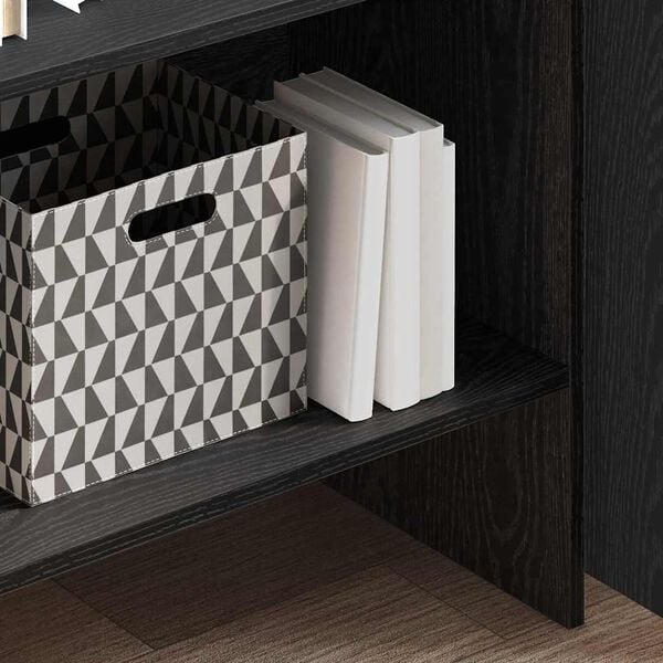 vidaXL Librer&iacute;a Roble Negro 60 x 35 x 180 cm Madera de ingenier&iacute;a