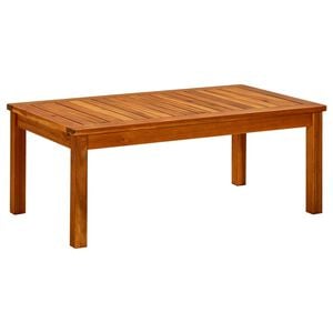 vidaXL Mesa de centro de jard&iacute;n madera maciza de acacia 90x50x36 cm