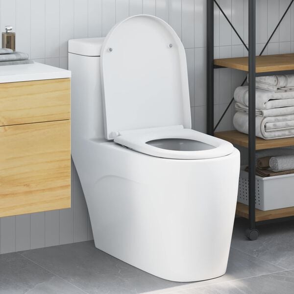 vidaXL Asiento de WC 49 x 36 x 4 cm Duroplast