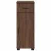 vidaXL Gabinete de Ba&ntilde;o con caj&oacute;n Roble Marr&oacute;n 30 x 35 x 80 cm