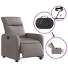 vidaXL Sill&oacute;n reclinable el&eacute;ctrico tela gris taup&eacute;