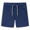 vidaXL Pantalones cortos infantiles con cord&oacute;n azul oscuro 140