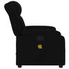 vidaXL Sill&oacute;n reclinable de masaje de tela negro
