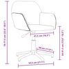 vidaXL Silla de oficina giratoria de tela gris claro