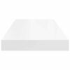 vidaXL Estante flotante de pared MDF blanco 60x23,5x3,8 cm