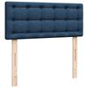 vidaXL Cama box spring con colch&oacute;n tela azul 120x200 cm