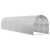 vidaXL Gallinero Plateado 1000 x 200 x 200 cm Acero Galvanizado