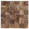 vidaXL Panel de pared 11 uds. Natural 30 x 30 x 2 cm