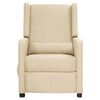 vidaXL Sillón de masaje eléctrico tela color crema