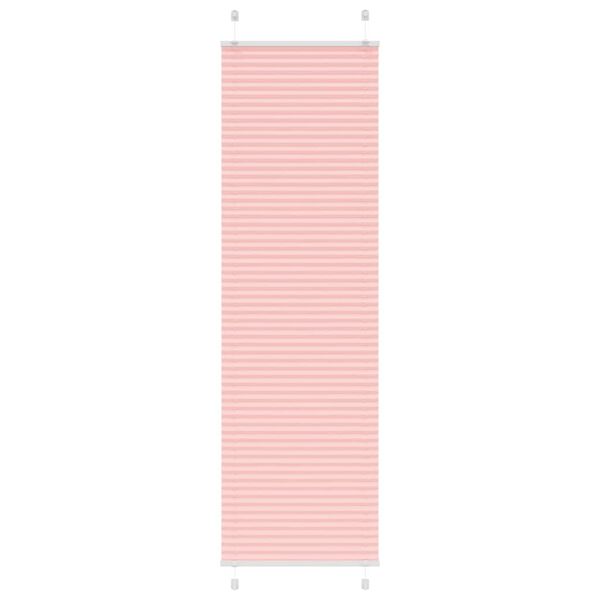 vidaXL Estor Plisado rosa 55x200 cm Tela Ancho 54,4 cm Poli&eacute;ster