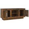 vidaXL Mueble para TV madera contrachapada roble ahumado 102x35x45 cm