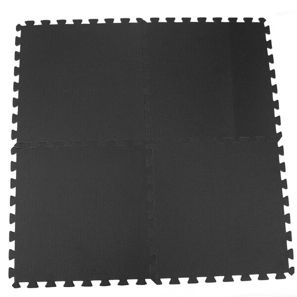 Pool Improve Protector de suelo de piscina 8 unidades negro 50x50 cm