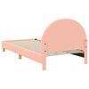 vidaXL Cama para niños con cabecero Rosa 80 x 200 cm Tela de Oveja