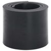 vidaXL Borde de goma para quitanieves negro 150x15x1 cm