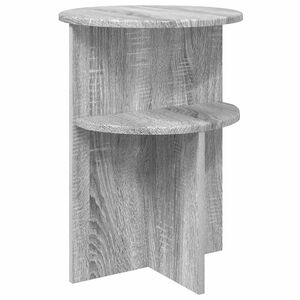vidaXL Mesa lateral Gris Sonoma &Oslash; 39,5 x 55 cm Madera de Ingenier&iacute;a
